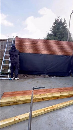 Fence Transformation Slatted Fence #diy #howto #doityourself