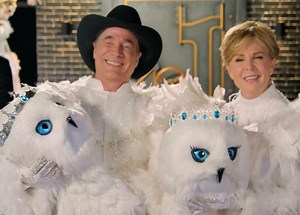 Houston duo unveiled behind snow owls costume on 'The Masked Singer'