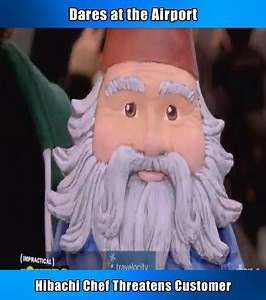 Dares at the Airport - Hibachi Chef Threatens Customer #impracticaljokersclips #impracticaljokers #viral #impracticaljokersedit #fyp | Lizard Lick Fans