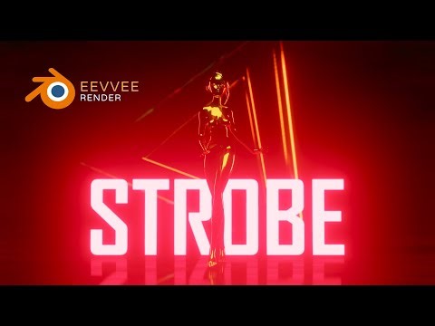 Strobe flash lights animation scene for Blender (eevvee render)