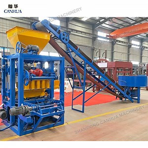 [Hot Item] Qt4-24 Semi Automatic Hollow Concrete Block Machine Concrete Curb Machine
