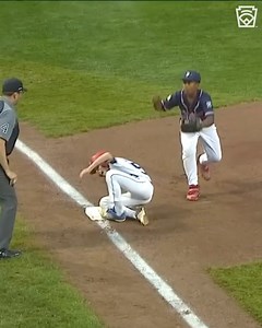 A HUGE throw from center fielder Joey Salvaggio gets an out for Maine 💪 📺: ESPN | #LLWS | Little League