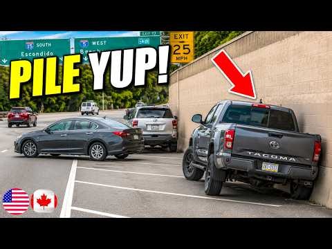 CHAIN REACTION CRASH INVOLVES MULTIPLE DRIVERS - 1015 | Driving Fails