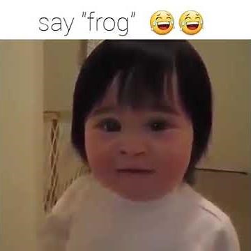 Funny Baby Saying FROG