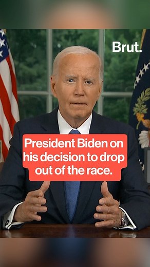 11K views · 79 reactions | President Biden gave a speech from the Oval Office on his decision to exit the presidential race. #biden #harris | Brut | Facebook