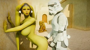 Twi'lek fucked by Stormtrooper
