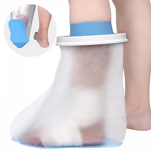 USIONE Waterproof Foot Cover for Shower Adult, Foot Cast Covers with Non-Slip Padding Bottom, Watertight Ankle Cast Protector for Surgery Bandage Dressing Wound, Reusabl - Walmart.com