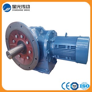 [Hot Item] K107 Flange Mounted Solid Shaft Bevel Gearbox with Motor
