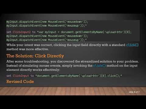How to Use AppleScript for Clicking Input Fields in Web Applications