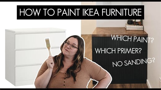 How To Paint Ikea Furniture | IKEA Malm Dresser Hack