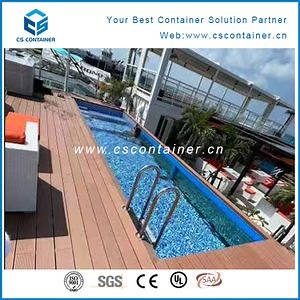 [Hot Item] Factory 20FT/40FT Mobile Portable Cargo Sea Shipping Container Swimming Pool