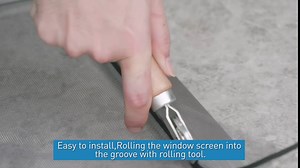 Windows Screen and Screen Door Repair Kit, 39'' x118'' Fiberglass Screen Mesh with Rolling Tool and Screen Retainer Spline DIY Adjustable Screen Door Mesh for Window, Door and Patio, Black