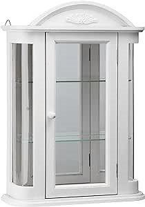 Design Toscano Rosedale Wall Curio Cabinet, Lily White