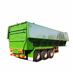 [Hot Item] Automatic Belt Discharge Crawler Dump Semi Truck Trailer Conveyor Belt Dump Trailer