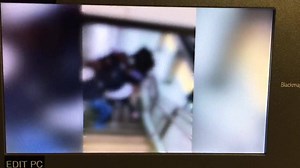 Septa Police believe this brawl— caught on a cell phone camera— started as a war of words between a group of teens on the trolley lines, then escalated at the subway surface entrance leading up to Dilworth Park. 18 year olds, Theodore Smith and Timira Barlow allegedly pulled a knife out on three teens (ages 14 and 15), during the melee. Both are charged with assault among other things. | Christie Ileto