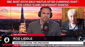"It wasn't Cummings who broke the rules, it was Emily Maitlis": Ex-Today editor-turned-columnist Rod Liddle says the BBC's star presenter, who accused him of racism during his own Newsnight battle, needs to be axed or reprimanded for rant talkRADIO. | Dan Wootton