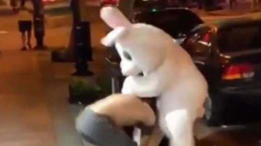 Easter Bunny gallantly hops to the rescue of woman in Florida brawl