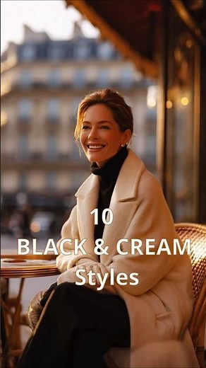 10 Elegant BLACK and CREAM Styles That Look EXPENSIVE Over 50