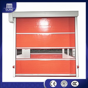 [Hot Item] Industrial Rapid Fold up Door Plastic PVC Automatic Self Repairing Fast Shutter Door/High Speed Fold up Door