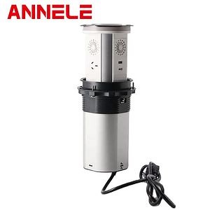 [Hot Item] WiFi Wireless Charging Motorized Automatic Pop up Liftingtable Power Socket with USB