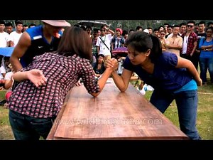 Beauty with strength - Naga women arm wrestlers