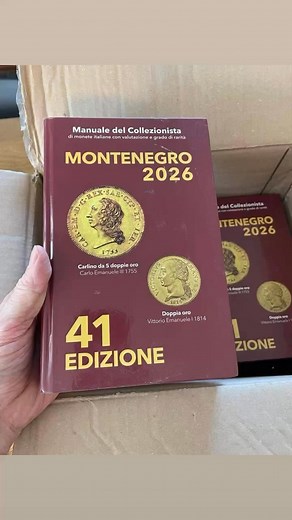 Fresco di stampa!!!!💪 41^ edizione Manuale Montenegro 2026 Tra poco in vendita sul nostro sito 😉 | Numismatica Leonessa di Filisina Massimo