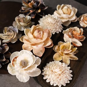 Various Seashell Flower Decor, Andmade Coastal Table Centerpiece, Natural Ocean Shell Art, Beach Wedding Nautical Gift Her Mom Daughter - Etsy Canada