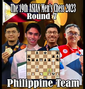 1.1K views · 56 reactions | The Philippine Chess Team : ASIAN Chess 2023 // Round 7 GM John Paul Gomez GM Darwin Laylo IM Paulo Bersamina IM Jan Emmanuel Garcia #asianchess #philchess #darwinlaylo #JPGomez #paulobersamina #janemmanuelgarcia | GMG Chess | Facebook