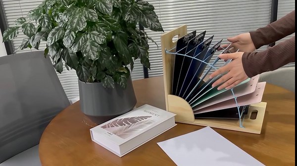 2Pack Clipboard Holder Organizer Wooden Clipboard Storage Rack Stand Desktop File Sorter Magazine File Storage for Home Office Decoration