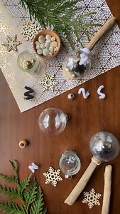 ✨ New Years Noisemakers ✨ Make your own noisemakers using clear plastic ornament balls! This is a fun activity to fill these slow days between Christmas and New Years. We filled our ornament balls with bells, small stones, pipe cleaners, glitter and stars. Use whatever you have on hand! We also experimented with adding paint. Attach a stick to the open end, hot glue and wrap with a pipe cleaner to seal. | Alyssa Stokes Creations