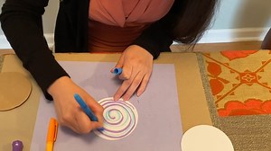 Monday Morning Craft with Miss Shira- Cardboard Spinner Let's put our artist skills to work making this colorful spinner! This craft project can be created with supplies you have at home. | Indian Trails Public Library District | Facebook