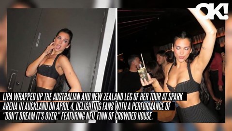 Dua Lipa Flashes Her Toned Abs in Behind-the-Scenes Pictures From Her Tour Stop in New Zealand