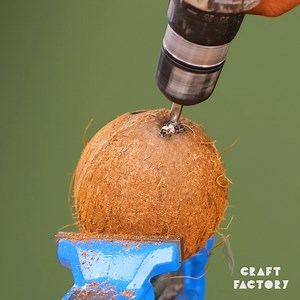 453K views · 1K reactions | Shaving a coconut shell! 便 | Craft Factory | Facebook