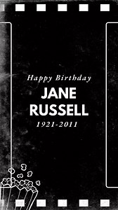Happy Birthday Jane Russell! (1921-2011) 🌹 ⁣⁣ ⁣⁣ Ernestine Jane Geraldine Russell was an American actress, singer, and model. She was one of Hollywood’s leading sex symbols in the 1940s and 1950s. She starred in more than 20 films. | The Seamstress of Bloomsbury