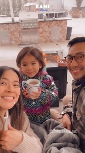 LJ Reyes Evangelista shared a sneak peek of their first snow experience of the year 2024 on Instagram. #ljreyes #snow #winter #familygoals | Kami.com.ph
