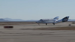 A smooth runway landing for SpaceShipTwo after traveling at three times the speed of sound into space. | Virgin Galactic