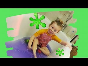 Bath time SLIME time! sensory slime ideas, fun in the tub, bath activities for children