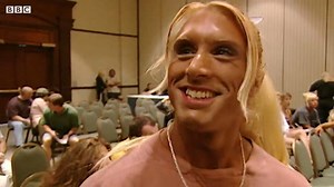 Female bodybuilder who mistakenly recgonised as male Credit - BBC News , BBC documentary | Gym Knowledge