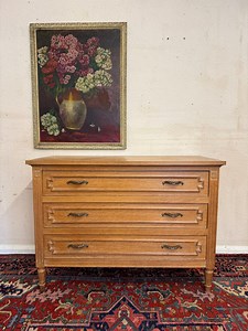 French Empire Oak Commode: Circa 1950s Chest of Drawers - Etsy Australia