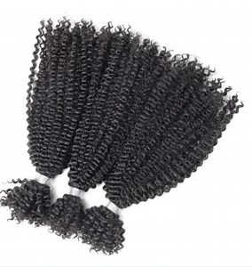 [Hot Item] 18-22 Inches Afro Kinky Bulk Hair for Dreadlock Extensions Repair Locs Create Dreadlocks Can Dye Bleach Soft and Natural Black Color