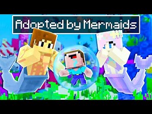 Baby Shark - Adopted by MERMAIDS in Minecraft - Animation!