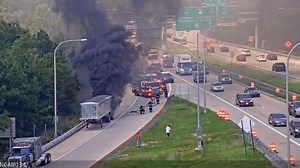 Route 1 south ramp to Route 273 reopened after vehicle fire