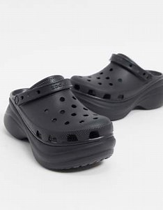 Crocs Bae platform clog in black | ASOS
