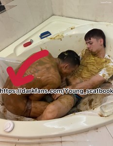 Gays covered in shit kissing and sucking each other's cock