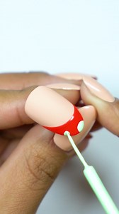 💕💚 French Tips Tutorial by @karisnailart using DND Nail Art Gel Liners. Achieve these French Tips look using colors: Tres Leches DC293 (nude base gel color) Warm Red Gel Art Liner DND29 Pastel Green Gel Art Liner DND16 Click the link in our bio to shop 50% off gel liners with code: POWER. Cannot be combined with other offers. | Dnd Gel