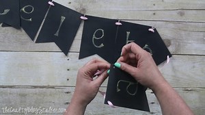 Add some charm to any space with this cute chalkboard banner DIY.! | The Crafty Blog Stalker | Facebook