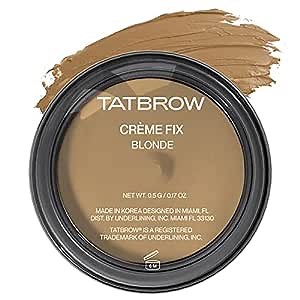 TatBrow PREMIER Crème Fix Pomade - Eyebrow Makeup for Fuller Brows, Long Lasting, Waterproof Eyebrow Filler for Natural Looking Brows, Blonde