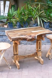 The beauty of raw wood, transformed into a stunning coffee table 🌳🛍️ #woodworking #woodwork #rawwood #coffeetable | Woodworking Ideas
