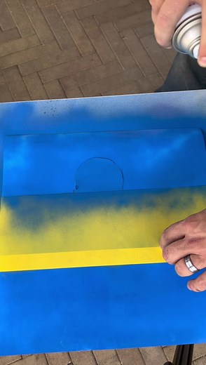 Against all odds 🇺🇦 Spray paint and stencil art. | The Ryan And Amber Show