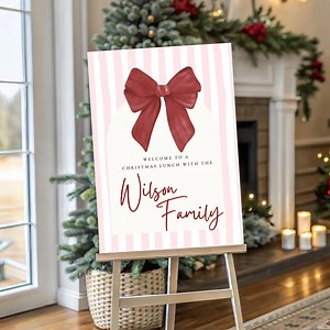 Christmas Lunch Welcome Sign | Holiday Party Poster (canva Template) - Etsy Australia